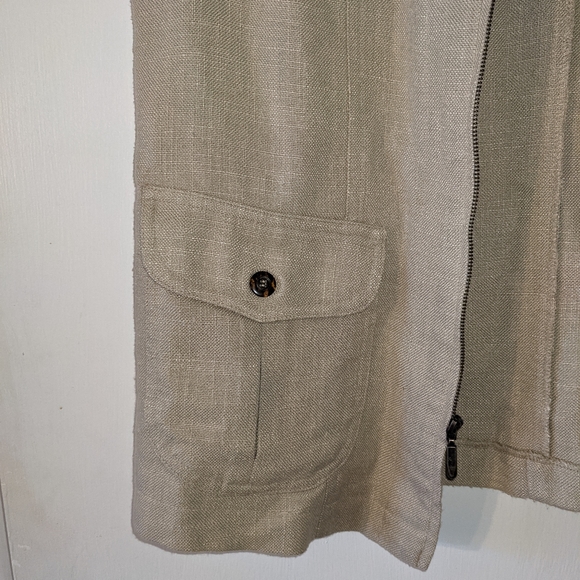 Worthington khaki zipper vest - Picture 2 of 7